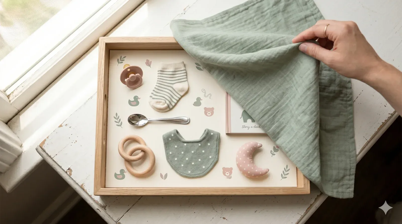 Baby Item Memory Tray — baby shower game