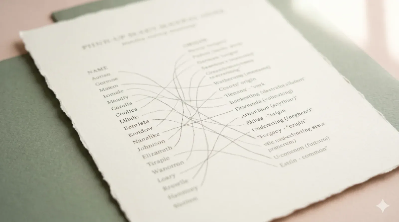 Baby Name Meaning Quiz — baby shower game