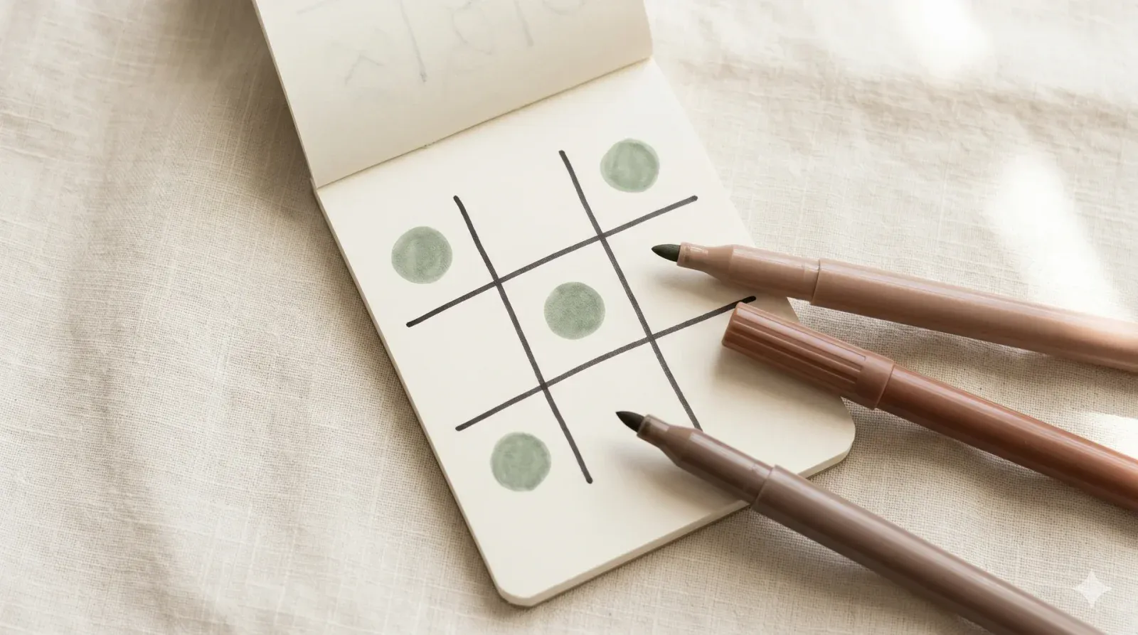 Tic-Tac-Toe (Baby Print) — baby shower game