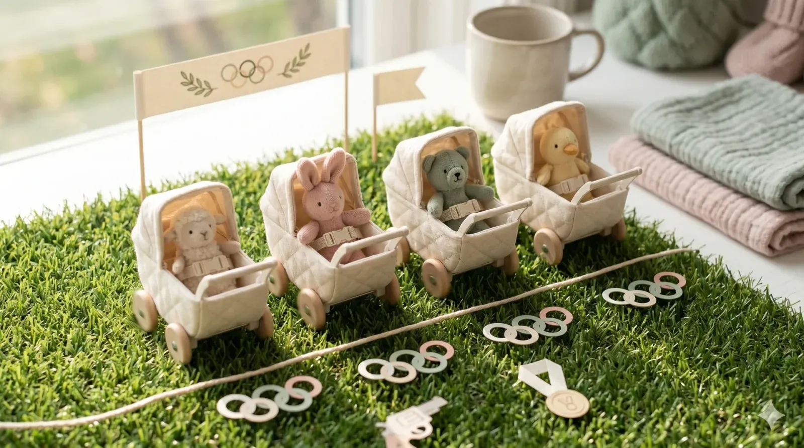Baby Stroller Olympics — baby shower game