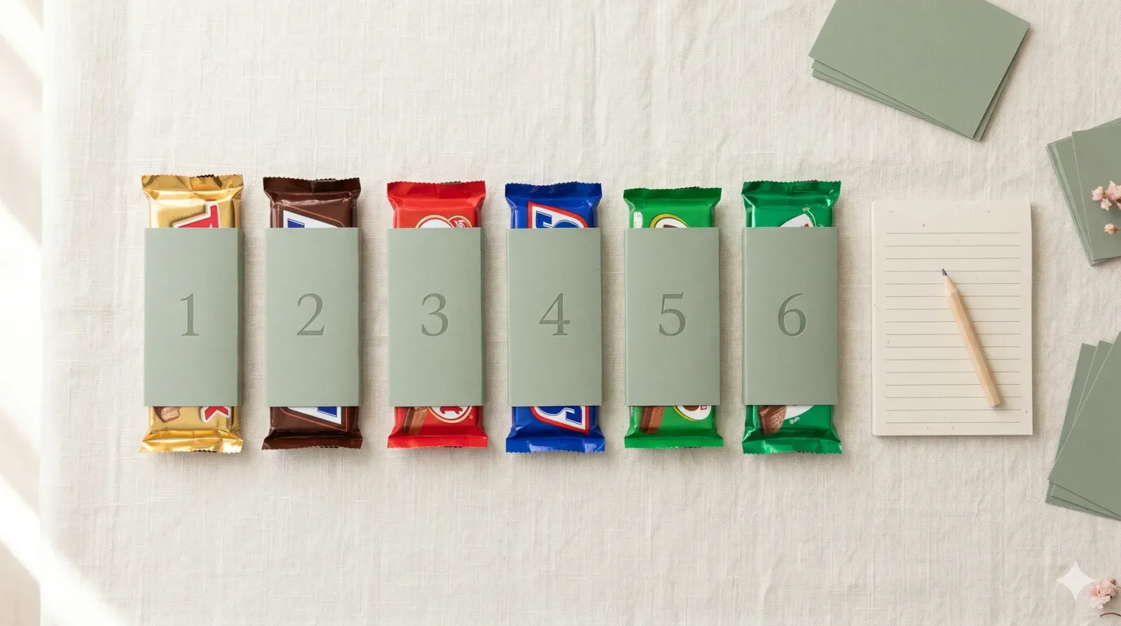 Candy Bar Baby Name Match — baby shower game