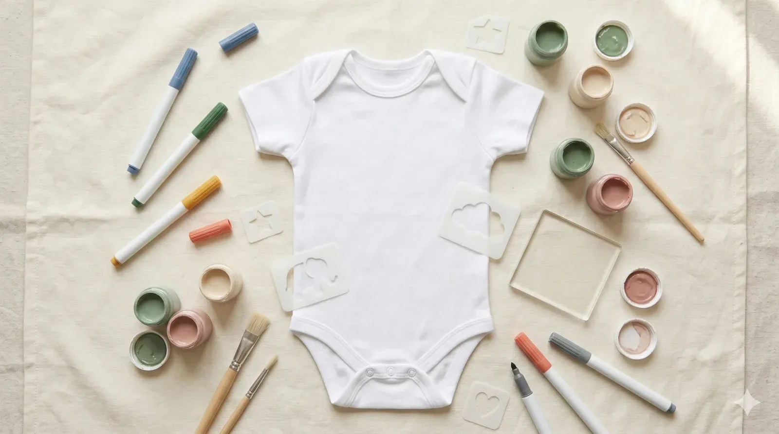 Decorate a Onesie — baby shower game