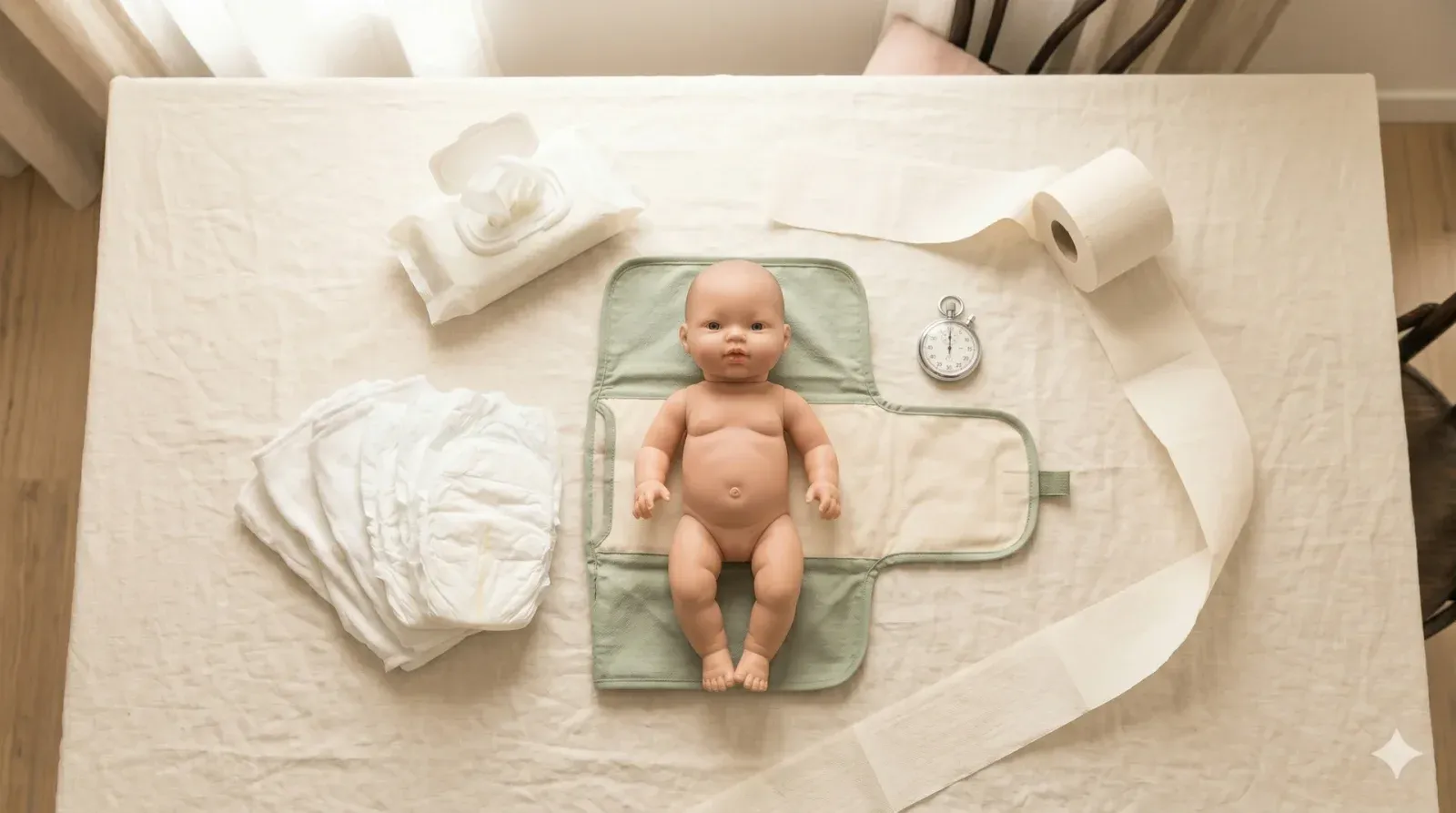 Diaper Changing Speed Challenge — baby shower game