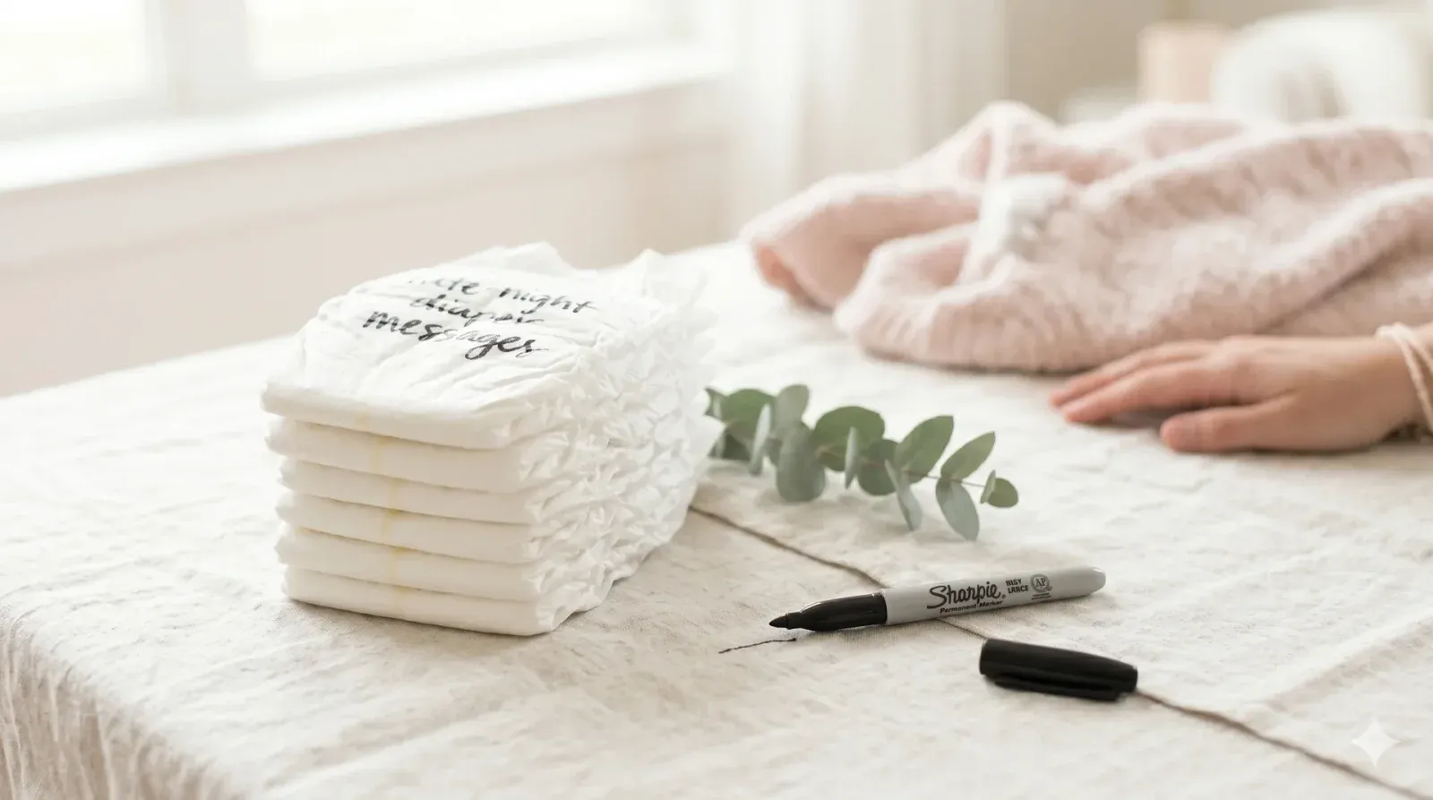 Late-Night Diaper Messages — baby shower game