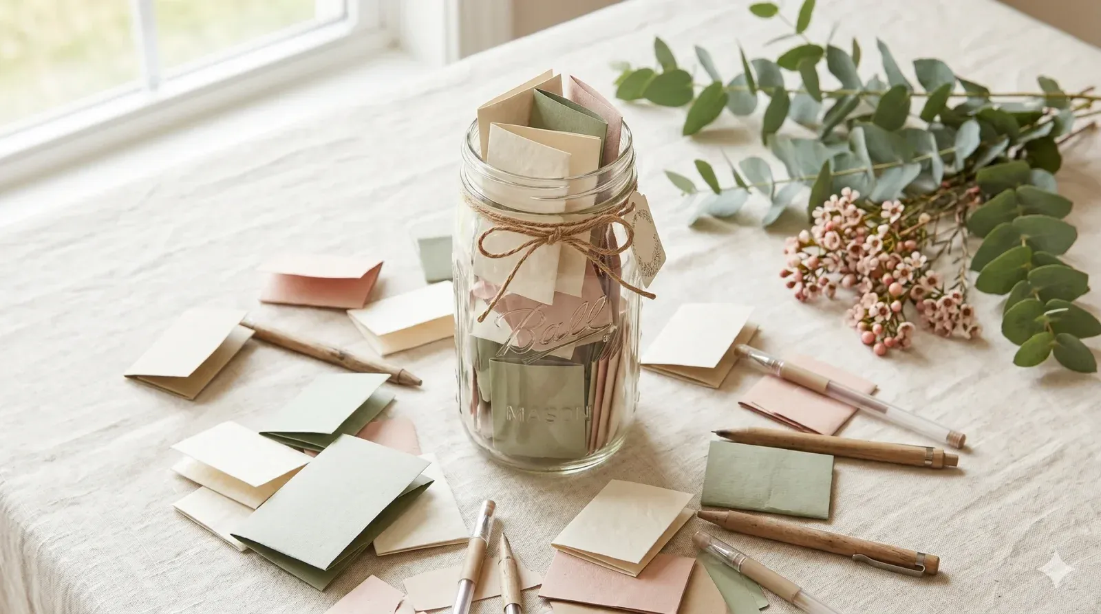 Wishes Jar — baby shower game