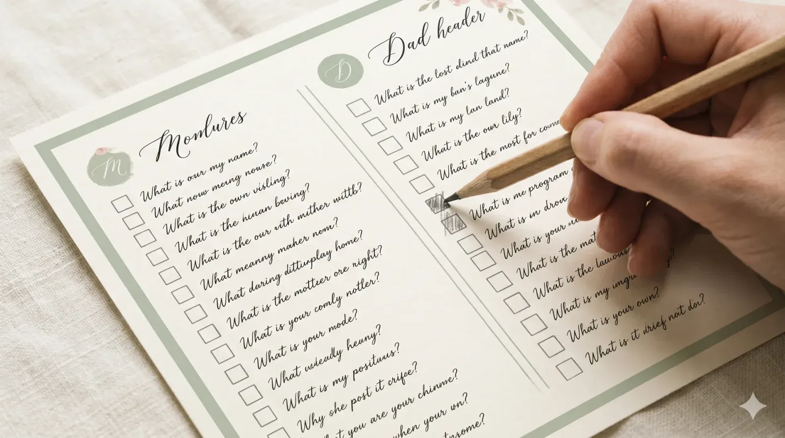 Mom or Dad? (Parental Prediction Quiz) — baby shower game