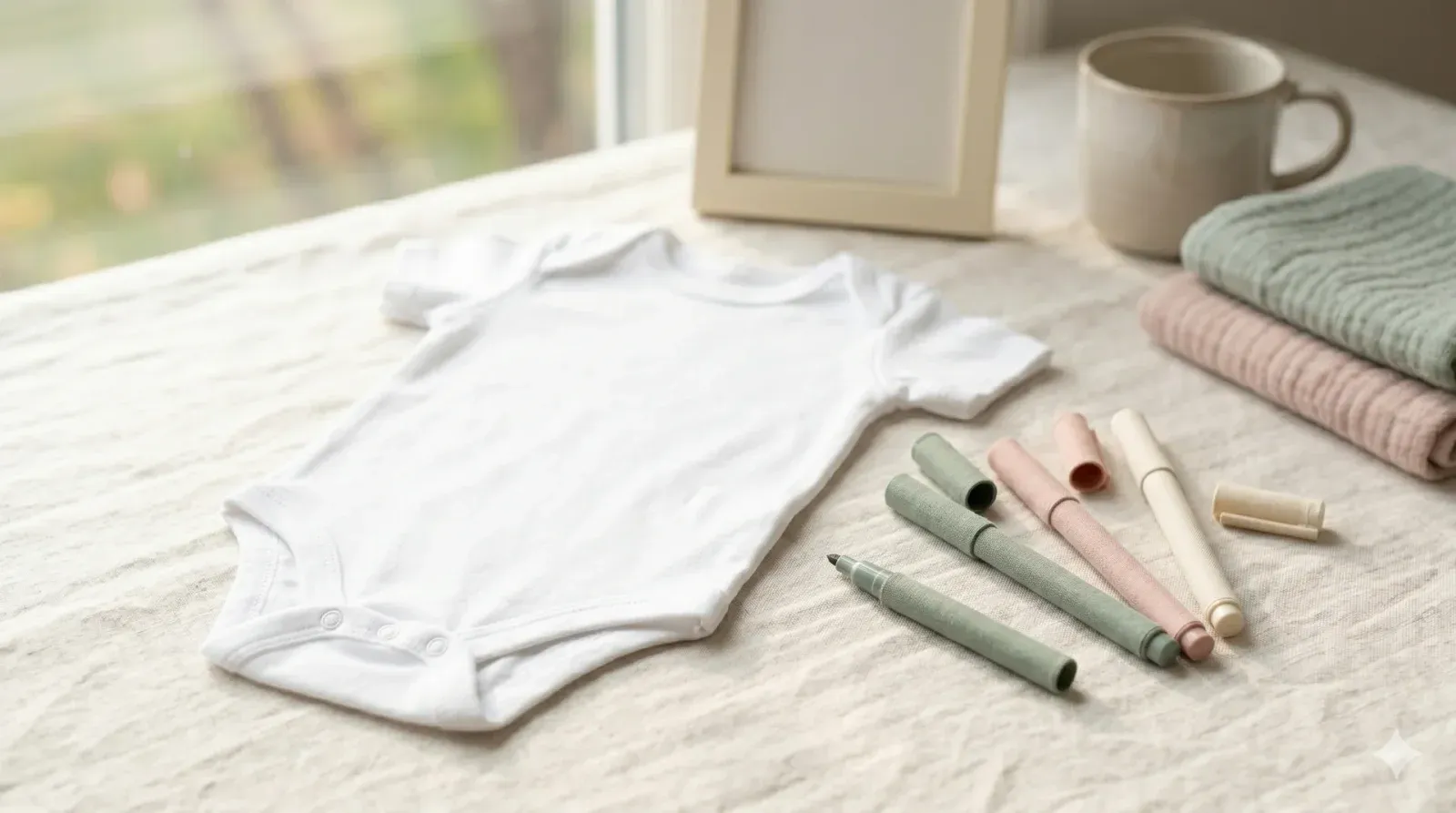 Onesie Signature Station — baby shower game