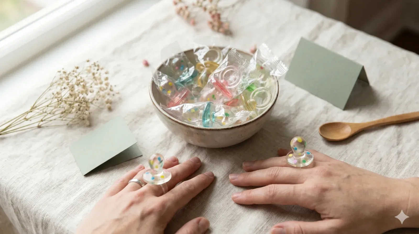 Ring Pop Pacifier — baby shower game