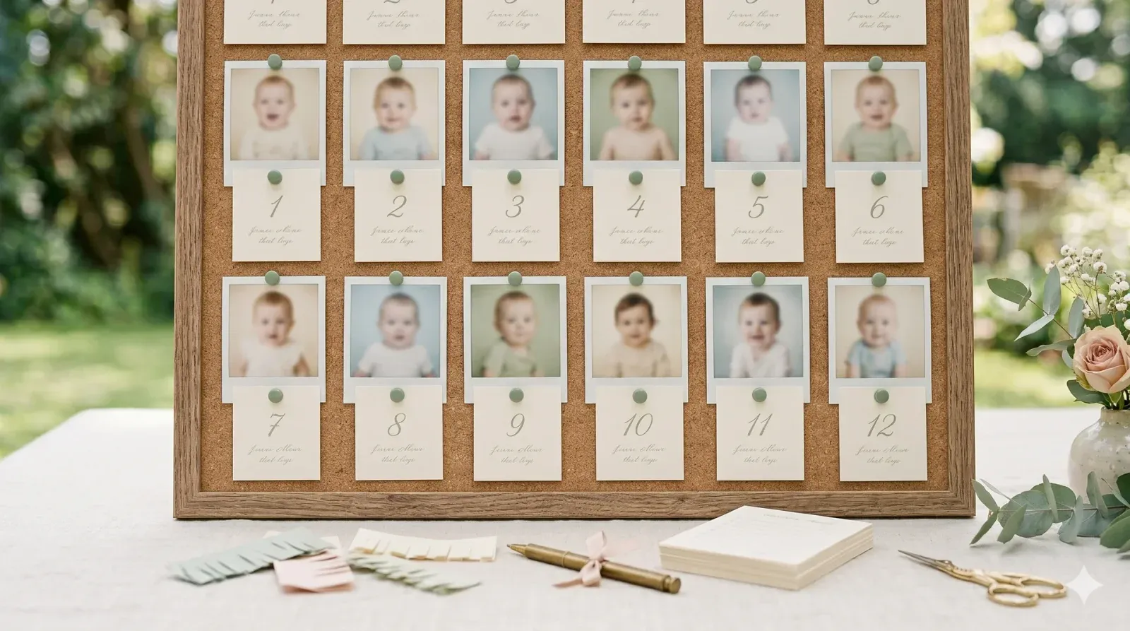 Who’s That Baby? (Guest Photo Match) — baby shower game